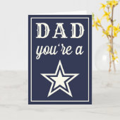 パパあなたは星！ | Any Color Father's Day カード (黄色い花)