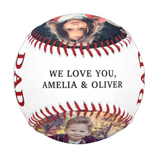 パパあなたは最も勇敢な父の日2の写真である 野球ボール (裏面)
