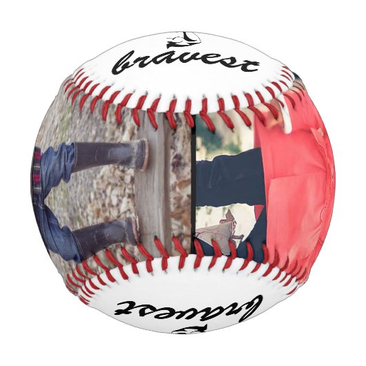 パパあなたは最も勇敢な父の日2の写真である 野球ボール (正面)