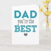 パパあなたは最高のザ – ハッピー・ファーザー・デイ・カード カード (黄色い花)