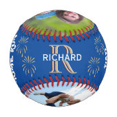 パパあなたは私たちの家走2写真日付 野球ボール (裏面)