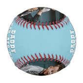 パパあなたは私のヒーロー パパ2 フォト コラージュ 野球ボール (裏面)