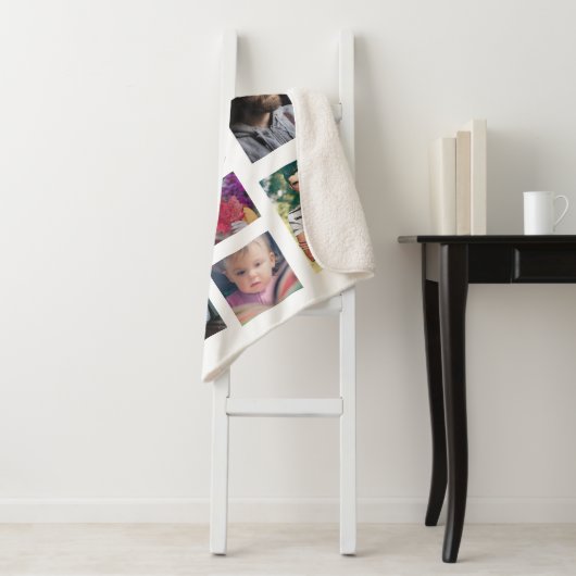 パパあなたは素晴らし家族コラージュ子供の娘 シェルパブランケット (インサイチュ)