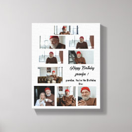 パパあなたは誕生日凡例 キャンバスプリント