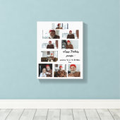 パパあなたは誕生日凡例 キャンバスプリント (インサイチュ (ウッドフロア))