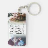 'パパ'あなた最高のは2 Photo Collage キーホルダー (裏面)