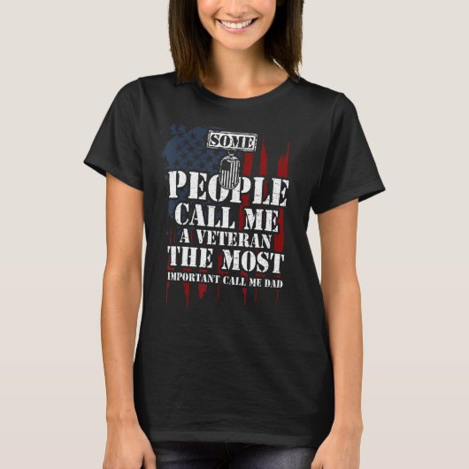 パパある人々は私を最も不純な退役軍人と呼ぶ Tシャツ (正面)