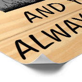 パパいつも私が小さな女の子 ポスター (角)