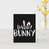 パパうさぎ イースター 妊娠中 ママ おそろい カップル カード (黄色い花)