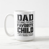 パパおお気に入りの子様は十分なギフトのように見える…b コーヒーマグカップ (左)
