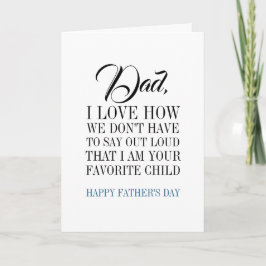 パパおお気に入りの父さんの日札 カード