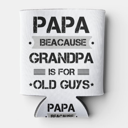 パパおじいちゃんは年配の父親の日のためだから 缶クーラー (正面)