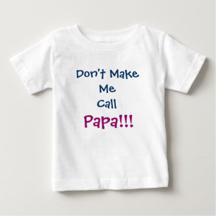 パパおじいちゃん乳児Tシャツって呼ばないで ベビーTシャツ