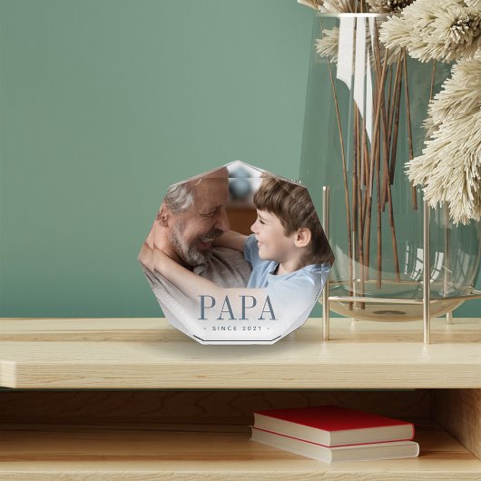 パパおじいちゃん年の設立 フォトブロック