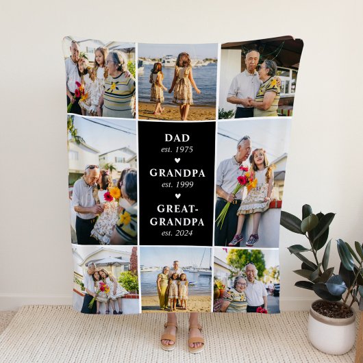 パパおじいちゃん素晴らしおじいちゃん設立ブランケット フリースブランケット