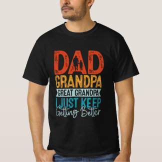 パパおじいちゃん素晴らしおじいちゃんIを取得保する Tシャツ
