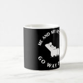 パパおもしろいのミーとリクライニング・ジョークが逆転 コーヒーマグカップ (正面右)