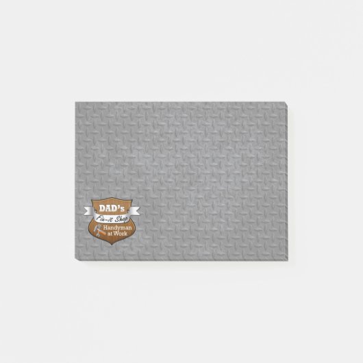 パパおもしろいの修理ショップハンディマン父の日 ポストイット (正面)