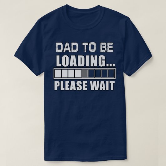 パパおもしろいの読み込み待ちファーザーズ日胡 Tシャツ (デザイン正面)
