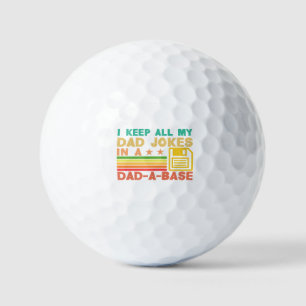 パパおもしろいはパパベースのヴィンテージでジョークを飛ばす父の ゴルフボール