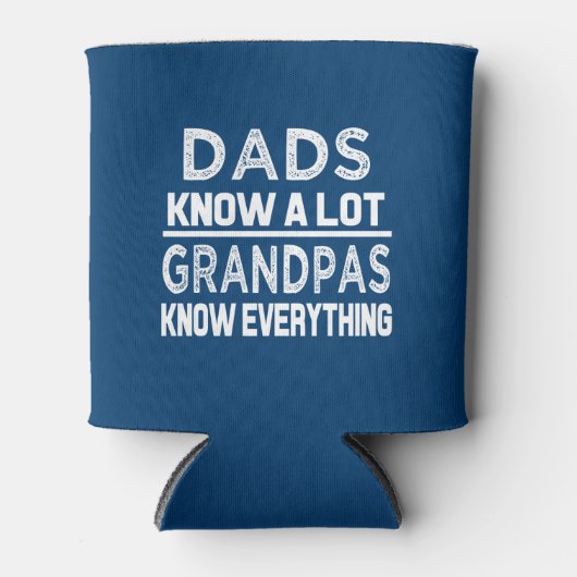 パパおもしろいは多くを知っているが、グランパは全てを知っている 缶クーラー (正面)