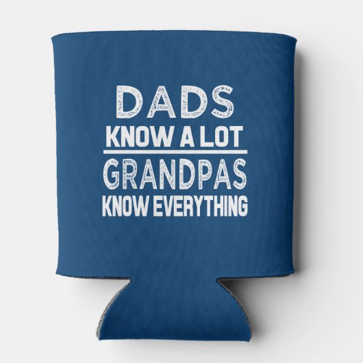 パパおもしろいは多くを知っているが、グランパは全てを知っている 缶クーラー (裏面)