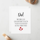 パパおもしろいカード – 皮肉な父の日と誕生日 ノートカード (正面/裏面インサイチュ)