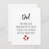 パパおもしろいカード – 皮肉な父の日と誕生日 ノートカード (正面/裏面)