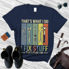 パパおもしろいギフト、Handyman Gift、I修正物 Tシャツ