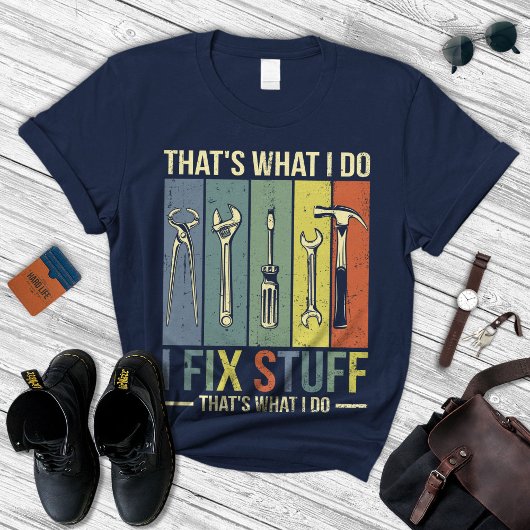 パパおもしろいギフト、Handyman Gift、I修正物 Tシャツ