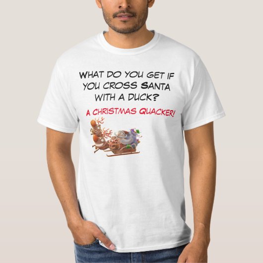 パパおもしろいクリスマスジョークTシャツ Tシャツ (正面)