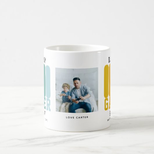 パパおもしろいゲーマーファーザーズデイ コーヒーマグカップ (中央)