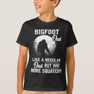 パパおもしろいサスカッチビッグフット父の日ギフト Tシャツ