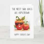 パパおもしろいジョークガーデン父の日 カード (正面)
