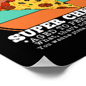 パパおもしろいジョークピザ引用文ファーザーズデイチーシー ポスター (角)