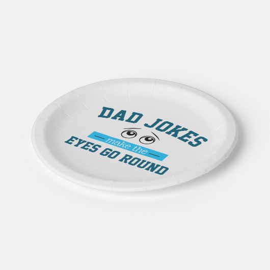 パパおもしろいジョークファーザープン ペーパープレート (アングル)