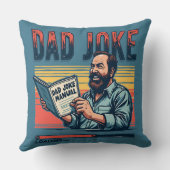 パパおもしろいジョークレトロユーモアヴィンテージ美学 クッション (裏面)