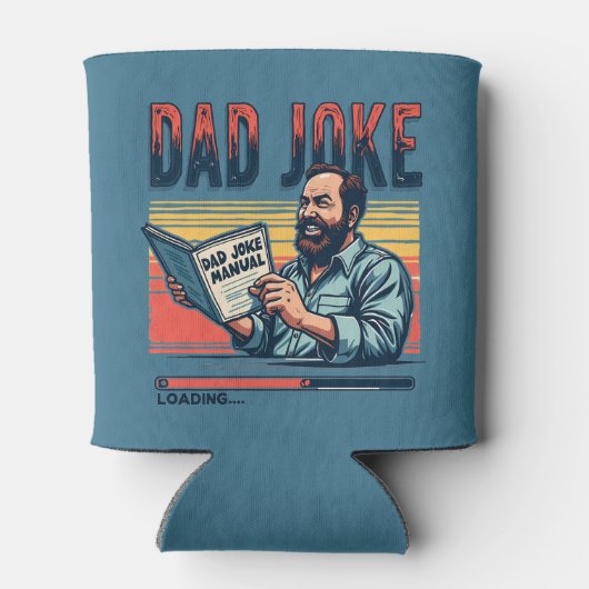 パパおもしろいジョークレトロユーモアヴィンテージ美学 缶クーラー (裏面)