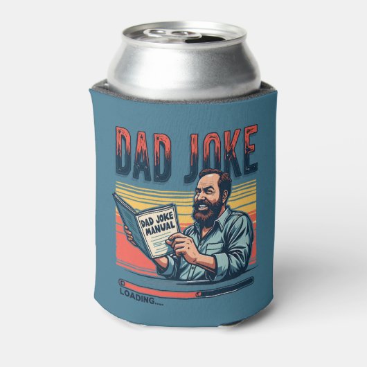 パパおもしろいジョークレトロユーモアヴィンテージ美学 缶クーラー (缶裏面)