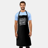 パパおもしろいジョーク父のパパの日贈り物 エプロン (着用した状態)