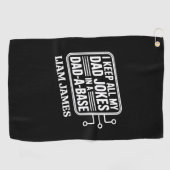 パパおもしろいジョーク父のパパの日贈り物 ゴルフタオル (横)