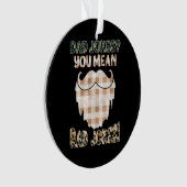 パパおもしろいジョーク |父の日 |素晴らしいジョーク オーナメント (正面)