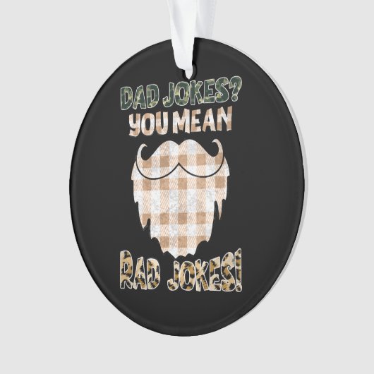 パパおもしろいジョーク |父の日 |素晴らしいジョーク オーナメント (正面)