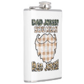 パパおもしろいジョーク |父の日 |素晴らしいジョーク フラスク (右)