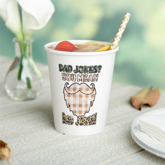 パパおもしろいジョーク |父の日 |素晴らしいジョーク 紙コップ (インサイチュ)