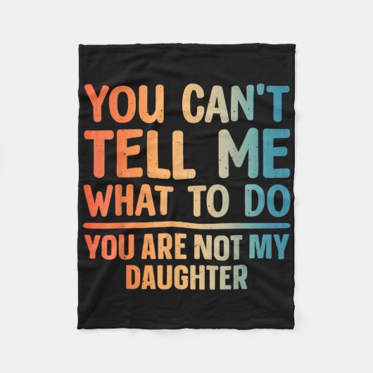 パパおもしろいデザインパパのパパの男の子のためのダ フリースブランケット (正面)