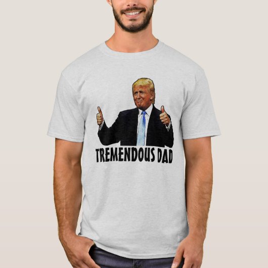 パパおもしろいドナルドトランプTシャツ Tシャツ (正面)