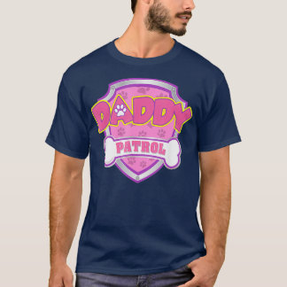 パパおもしろいパトロールドッグ母パパ女子男性へ Tシャツ