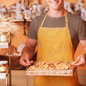 パパおもしろいパンドーツベーキング&料理マスタード エプロン