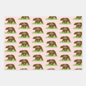 パパおもしろいベア包装紙 ラッピングペーパーシート (正面3)